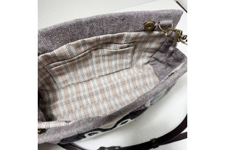 Dog pattern crossbody bag